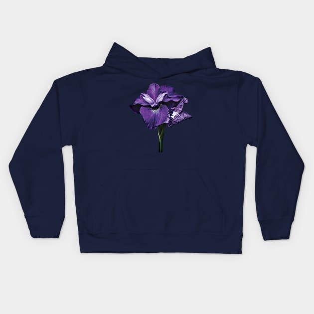 Irises - Iris Caesar Morgan Kids Hoodie by SusanSavad